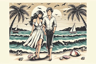 make vintage retro tshirt design for you