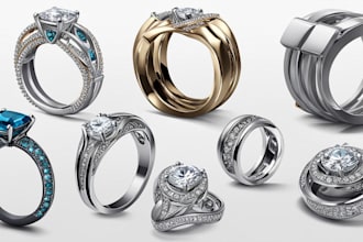 do a quick jewelry sketch design your concept