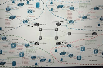 do cisco packet tracer,  gns3 ,wireshark and networking related tasks