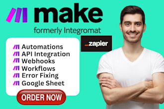 do automation using make com, make com automation, made com