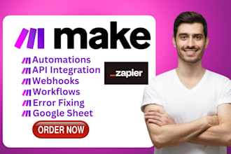do automation using make com, make com automation, made com