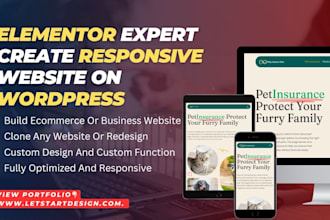 create, redesign, or clone a wordpress website with elementor pro