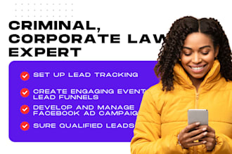generate criminal, corporate law leads, law firm landing page, family law leads