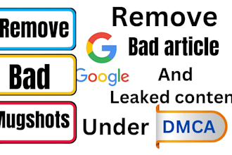permanently remove mugshots cases articles news delete negative links on google