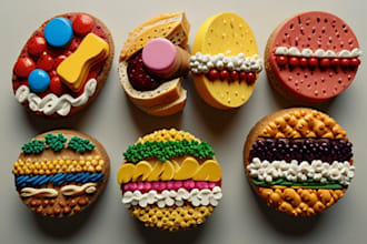 make food pop art of your food