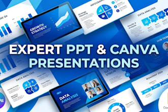 create editable canva presentation and branded slide deck