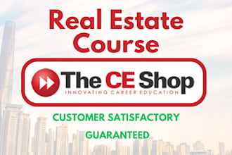 do ce shop, real estate course, and real estate license