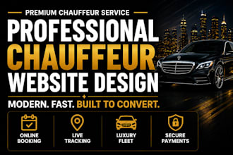 design limousine, chauffeur website and taxi booking website
