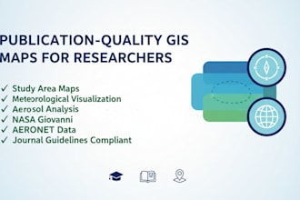 do gis mapping for study areas and meteorological maps