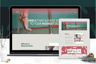 do a professional heel footwear website for both gender