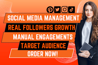 manage tiktok and instagram marketing to promote and grow followers organically