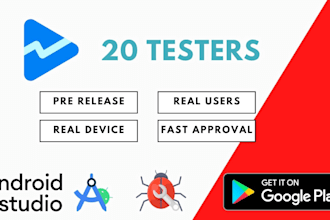 provide 20 testers for google play closed testing