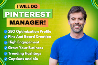 do pinterest marketing manager, create pin and boards