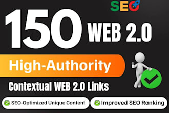 build 150 authority web 2 0 backlinks