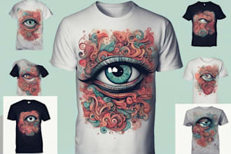 do an eye catching typography tshirt design