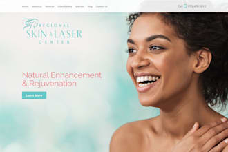 design a professional medical spa, healthcare, and aesthetic botox website