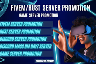 do rust dayz fivem server promotion fivem server ads discord server promotion