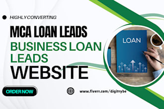 generate high quality mca leads business loan leads payday loan leads via ads