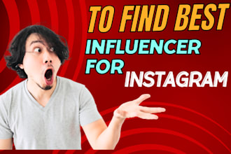 research and find best instagram influncer
