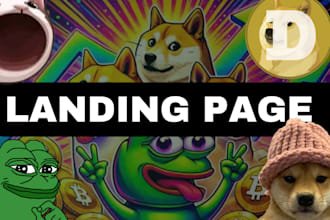 create landing page for your memecoin