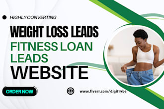generate high quality weight loss leads fitness leads landing page lead funnel