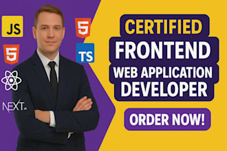 develop responsive front end web application using reactjs, nextjs, tailwind CSS