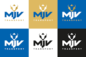 design professional transport, trucking, and logistics logo