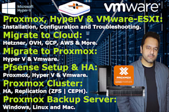 setup and fix proxmox and hyper v