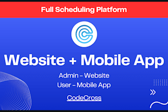 develop a scheduling platform for your business flutter application and website
