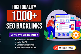 create 1000 SEO dofollow backlinks for google ranking