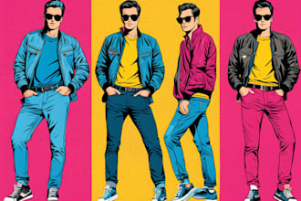 draw vector pop art illustration from your photo