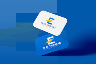 make a premium electric business card logo design