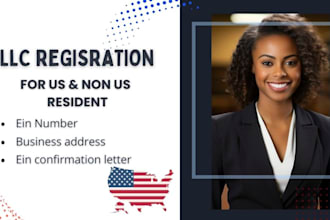 do llc registration in USA for non residents with ein