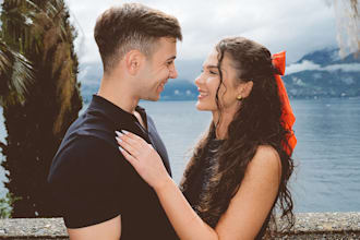 photographer and videographer on lake como, italy
