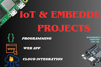 develop iot product integrate programming in app and web on arduino,esp32 coding