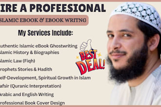 ghostwrite authentic islamic ebooks,islamic book cover,arabic ebook on any topic