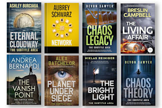 do book cover design, ebook cover, kindle cover and cover design with 3d mockup