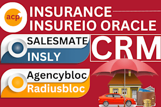 setup salesmate crm oracle radiusbob insureio  agencybloc workflow insurance crm
