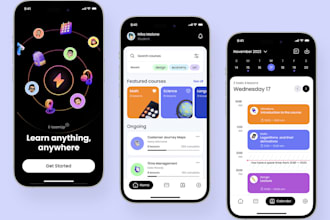 develop e learning app, educational app, school app, online course app