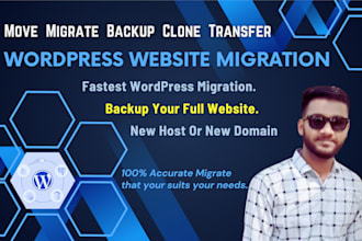 migrate, backup, transfer and clone wordpress website
