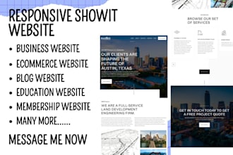 design showit website, showit customization, showit redesign and showit design