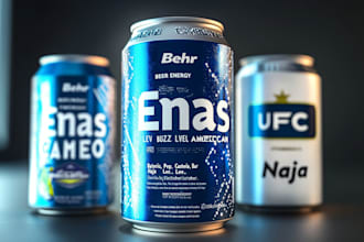 do energy drinks, soda can label, juice label and 3d mockup