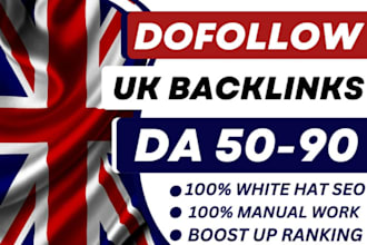do UK dofollow seo backlinks service da 50, link building