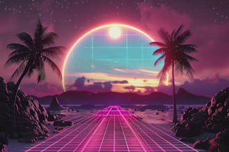 create synthwave type beat