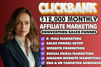 promote clickbank sales funnel affiliate marketing link promotion sales income