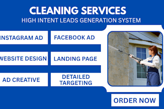 pressure washing leads cleaning leads power washing cleaning website logo