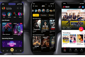 develop live streaming app web ott platform live tv and video site