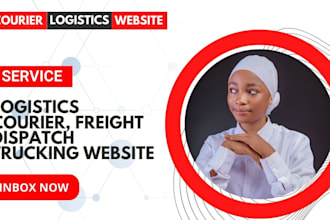 design courier, logistics transportation trucking dispatch towing website