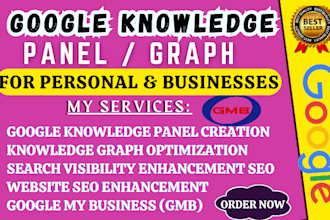 create a professional verified google knowledge panel for business and personal