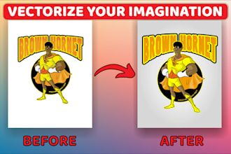 vectorize, redraw, and convert your logo or image into HD vector format